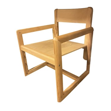 Pine Andre Sornay Arm Chair,  France, 1950’s