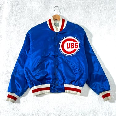 Vintage Chicago Cubs Satin Bomber Jacket Sz. L