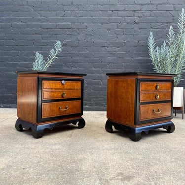 Pair of Mid-Century Modern Two-Tone Night Stands, c.1960’s 