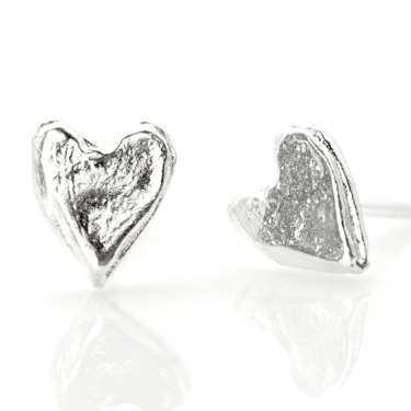 J&I Jewelry | Sterling Heart Post Earring