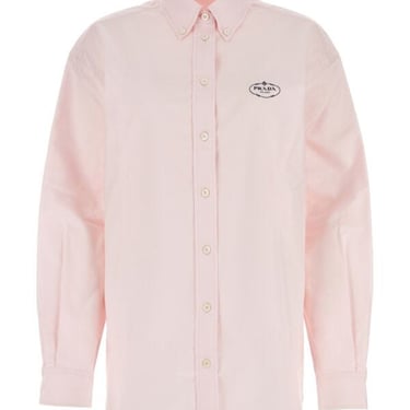 Prada Women Light Pink Oxford Oversize Shirt