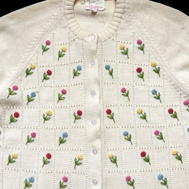 トップス 70s Pink Floral Austrian Cardigan 70s Pink Floral Austrian Cardigan 70s Pink Floral Austrian