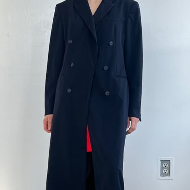 Calvin Klein Double Breasted Maxi Coat (M)