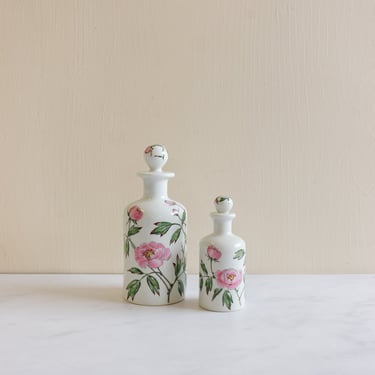 vintage french Limoges porcelain hand painted &quot;bouteilles de parfum&quot;
