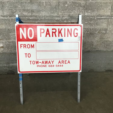 Fold Up No Parking Sign (Seattle)