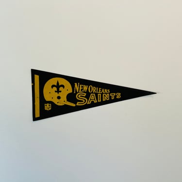 Vintage New Orleans Saints Small 12 Inch NFL Pennant 