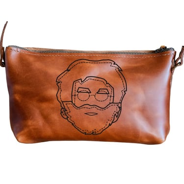 Iconic Musicians | Jerry | The Leather Mini-zip crossbody bag Small | Laser Print 