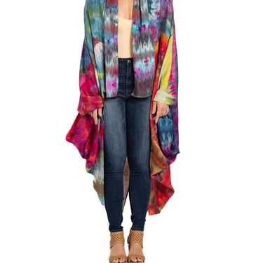 MORPHEW COLLECTION Multi Colored Silk Ice Dyed Cocoon 