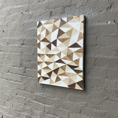 Brown Geometric Abstract