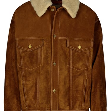 Golden Goose Brown Cowhide Jacket Man