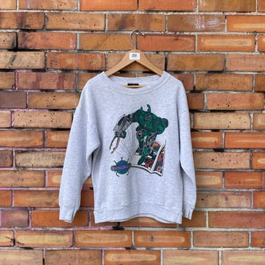 vintage 90s kids beetleborgs sweatshirt / 10/12 m medium 