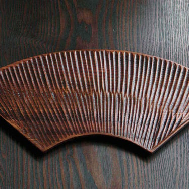 36cm / Hand Carved Japanese Wooden Plate | Sushi Sashimi Plate | Tea Ceremony 