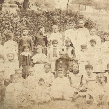 19th Century Photograph of African American School in Arkansas - 1888 - Rare Black History - Post Civil War Photography - Hot Springs Area 