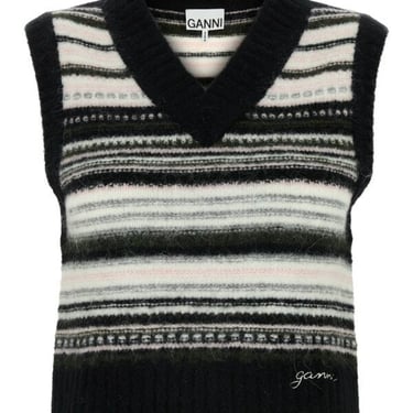 Ganni Women Soft Wool Stripe Vest