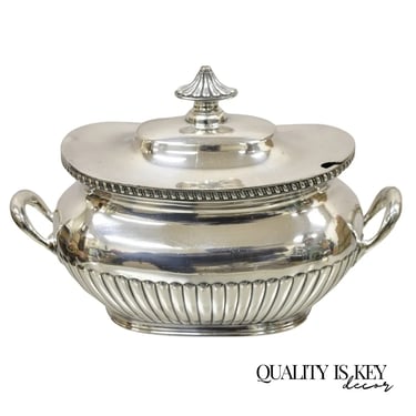 Antique Reed & Barton Victorian Silver Plated Soup Tureen with Lid
