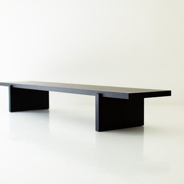 Modern Black Bench - The Rockefeller 