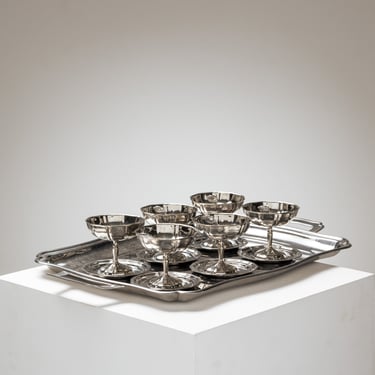 SERVICE COMPLET DE DESSERT VINTAGE, 1970s