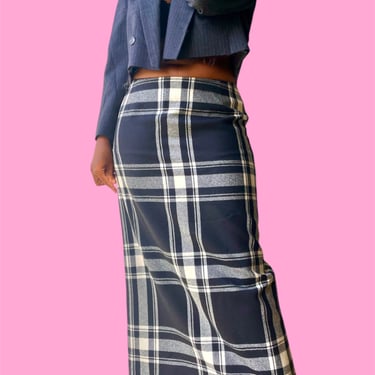 Plaid Maxi Skirt