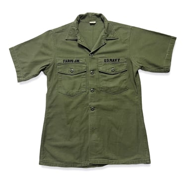 Vintage 1960s OG-107 US Navy Utility Shirt ~ size | Sparrows