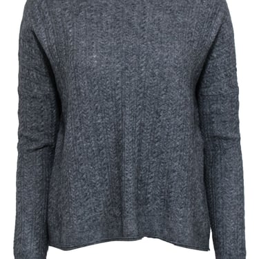 Vince - Grey Wool Blend Cable Knit Sweater Sz M