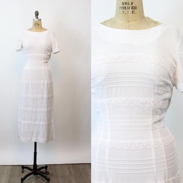 1940s HOPE REED linen dress medium | new spring summer 