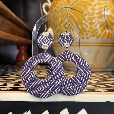 BPR Purple Circle Earrings