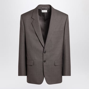 Saint Laurent Brown Single-Breasted Jacket In Wool Men