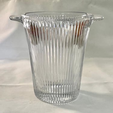 Vintage and Out of Production Diamond Fire Crystal Champagne Bucket by Mikasa 