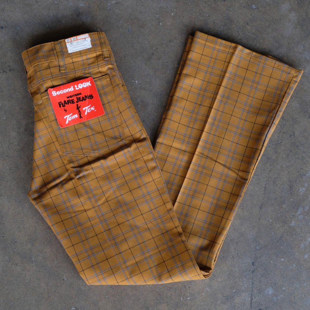 70s Deadstock Western Flare Pants The Clothing Warehouse Atlanta, GA