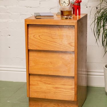 Louvered Drawer Nightstand