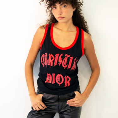Christian Dior by John Galliano タンクトップ SS02 Dior by John Galliano “1947” Gothic Tank Top | ArchiveThreads
