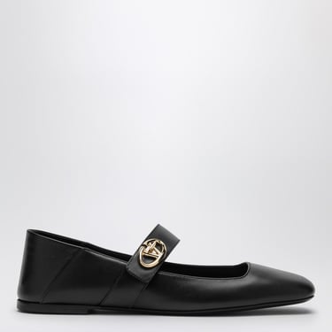 Valentino Garavani Ballerina Mary-Jane Vlogo Locker Black Women