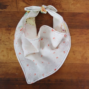 Vintage handkerchief dog bandana kerchief one of a kind | Size Medium 