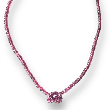 Garnet Knot Necklace