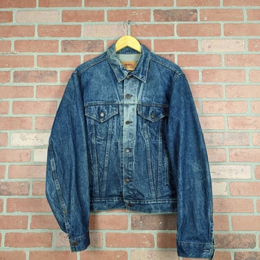 Vintage 80s / 90s Made in USA Levi's ORIGINAL Denim Trucker Jacket - Large 