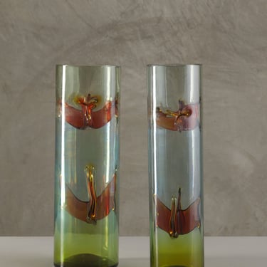 PAIR OF MURANO VASES