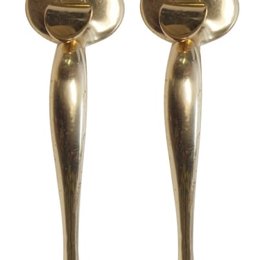 Polished Brass Colonial Thumb Latch Door Pulls