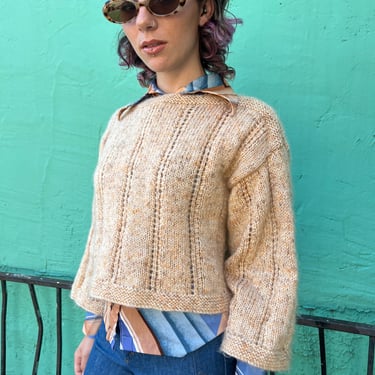 70s Cropped Chunky Sweater