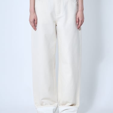 Bottega Veneta Women Jeans With Turned-Up Cuffs