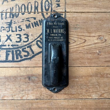 1930s Watkins Timblin, PA Advertising Memo Holder 