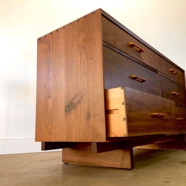 George Nakashima inspired Dresser , Media Cabinet , Sideboard, Buffet , Mid Century Modern 