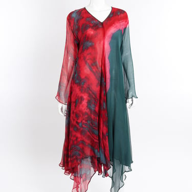 Silk Tie Dye Dress