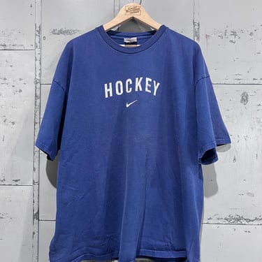 Y2K Size XXL Nike Hockey  logo graphic t shirt 