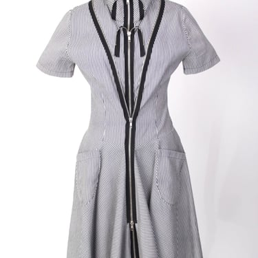 Sohung Designs Hickory Stripe Zipper Dress