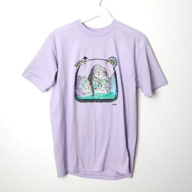 vintage ZION national PARK 1980s lavender UTAH t-shirt -- size medium 