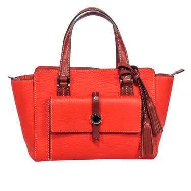 Dooney &amp; Bourke - Orange Pebbled Leather Shoulder Bag