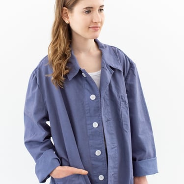 Vintage Lavender Purple Chore Jacket | Unisex Cotton Workwear Style Utility Work Coat Blazer | L | 