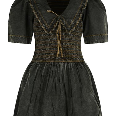 Ganni Black Cotton Dress Women