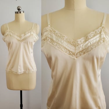 1970s Camisole by Mel-Lin - 70s Slip - 70s Women's Vintage Size Large 