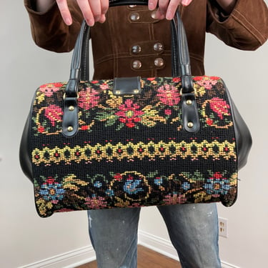 60s Large colorful tapestry bag 